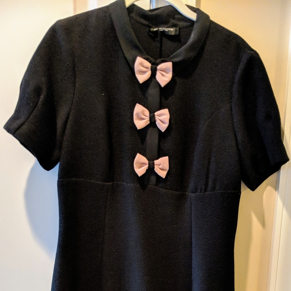 James Lakeland Black Baby Pink Dress